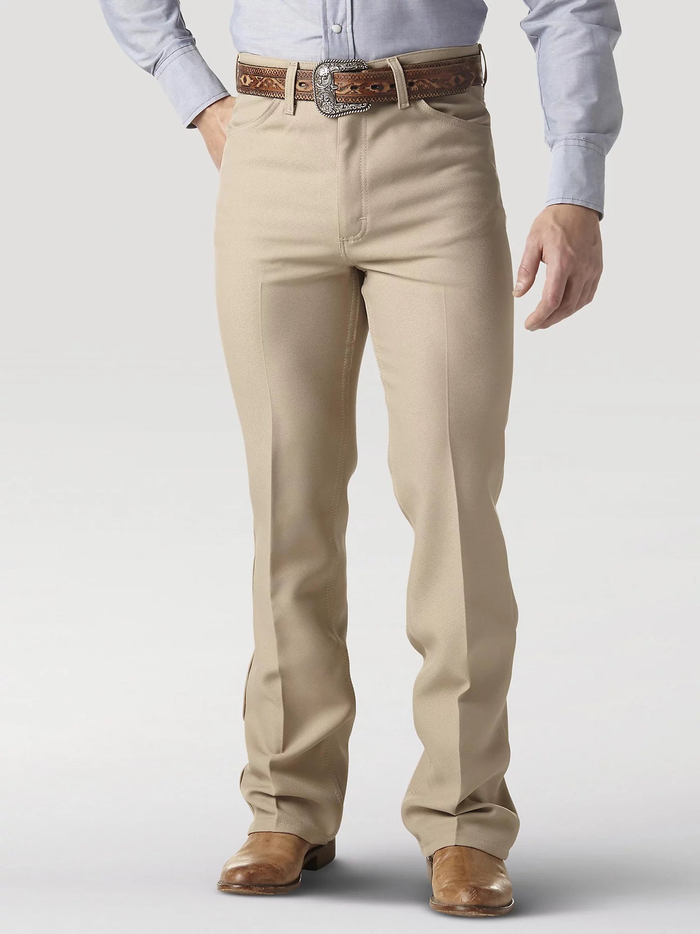 Wrangler Men's Wrancher Regular Fit Dress Jeans
