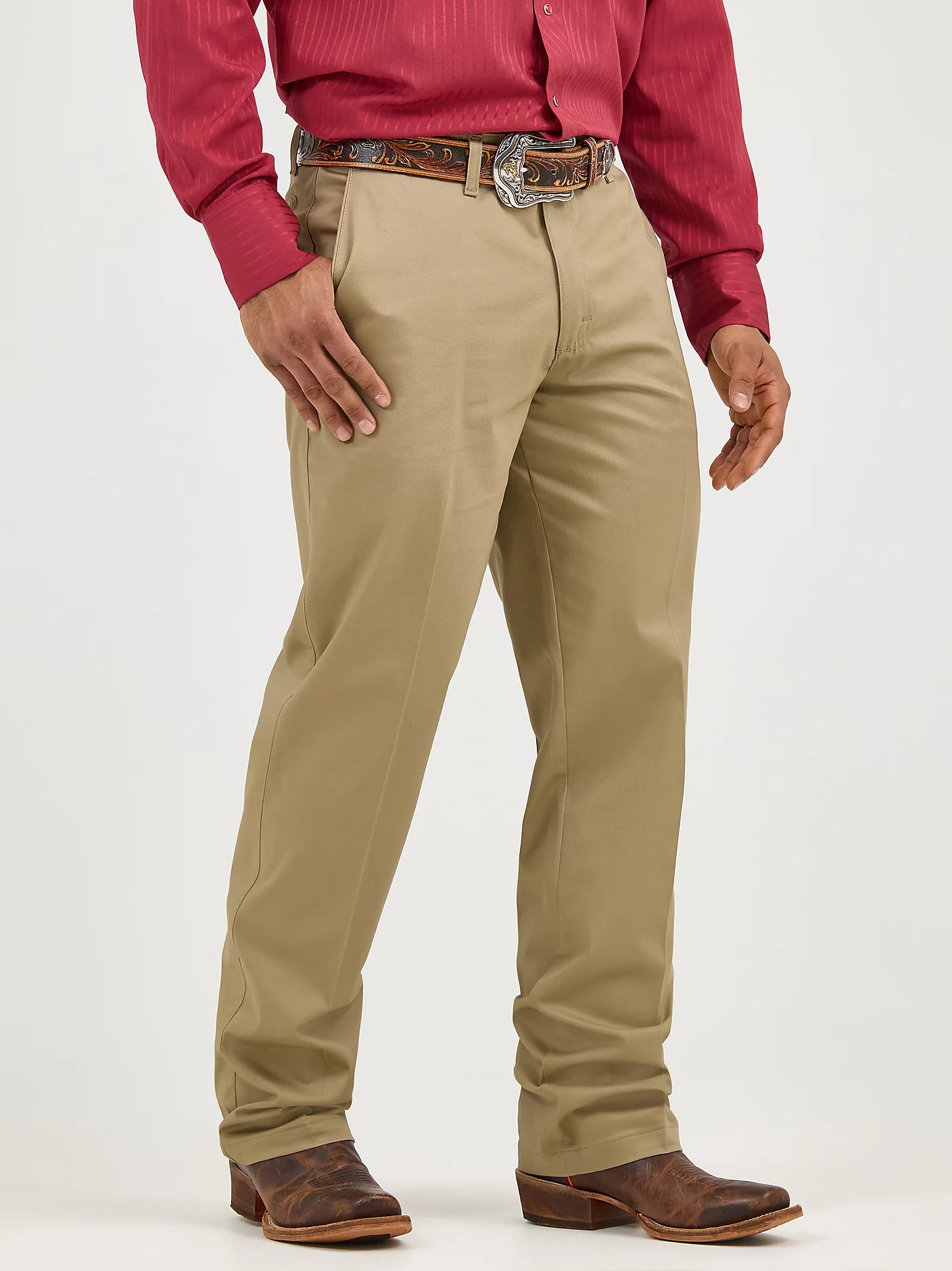 Wrangler Riata Flat Front Relaxed Fit Dress Pant