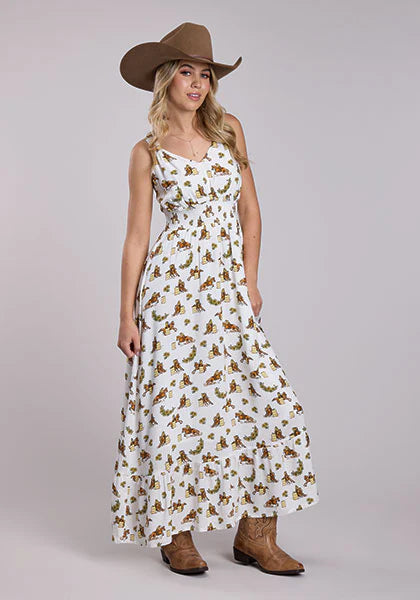 Roper Women's White Barrel Racer Dress