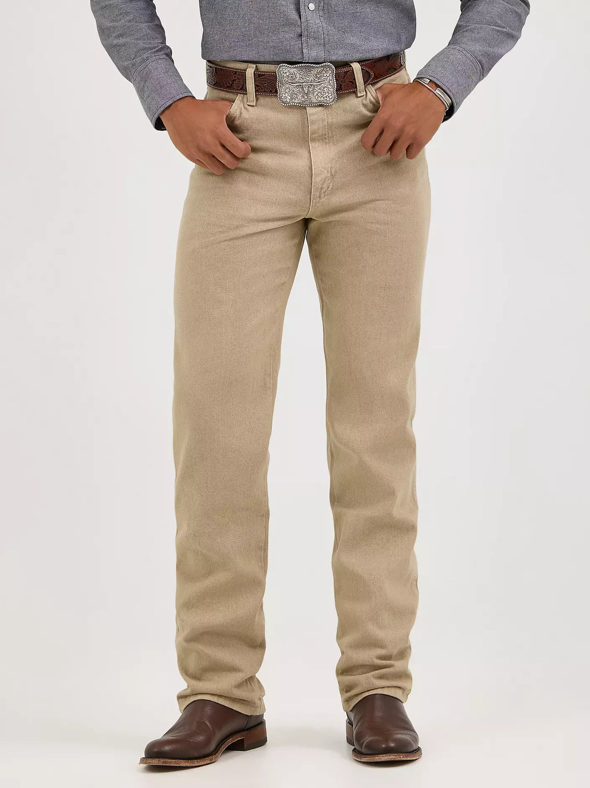 Wrangler Prewashed Tan Slim Fit Jean