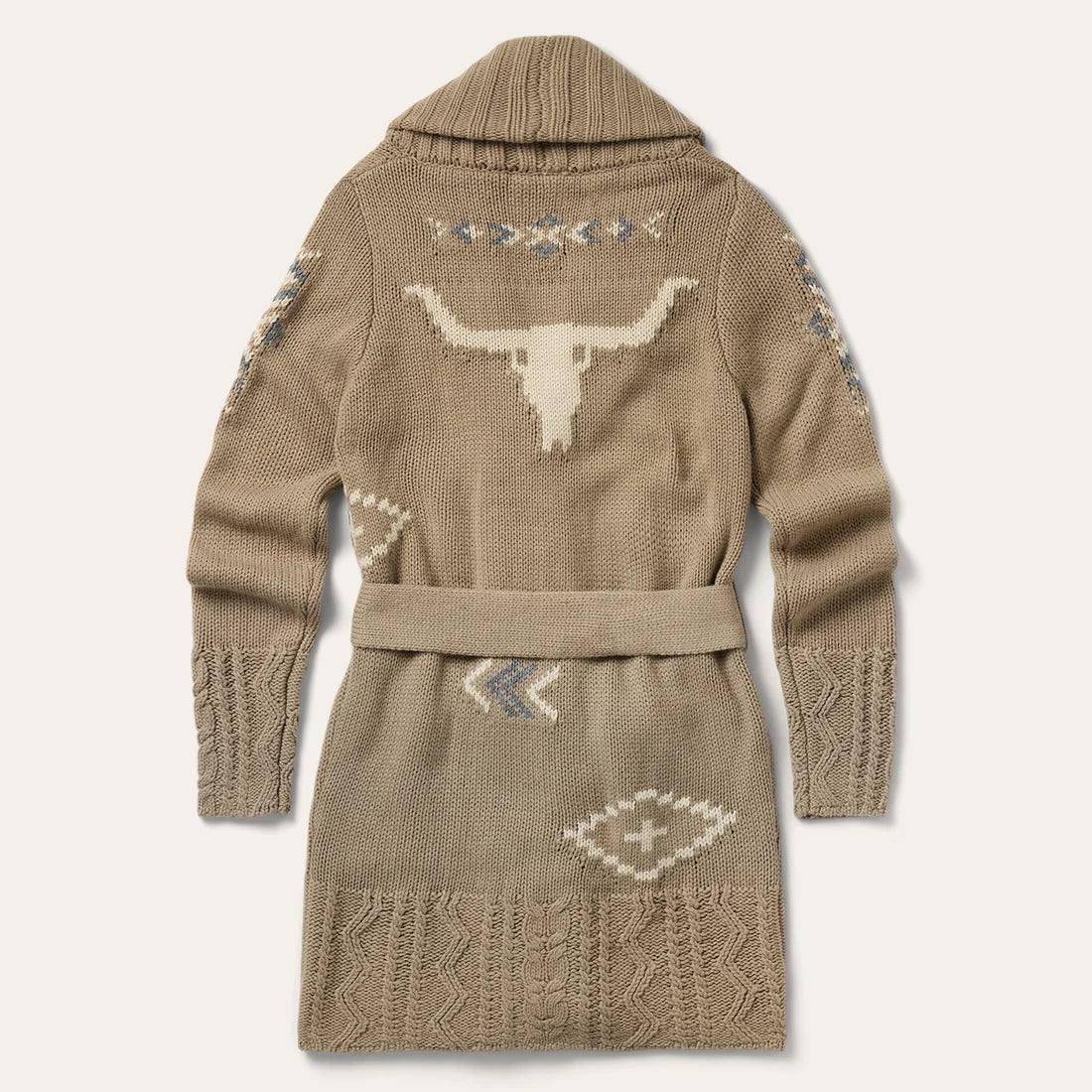 Stetson Women's Brown Button Front Sweater