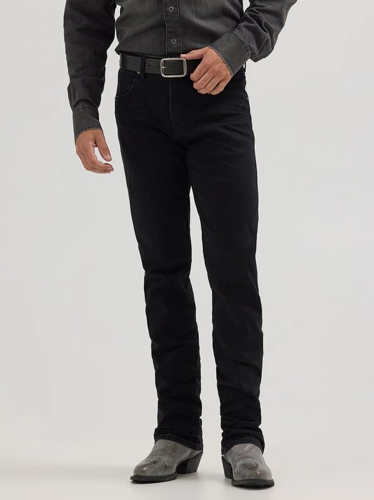 Wrangler Men's Black Retro Slim Straight Jeans