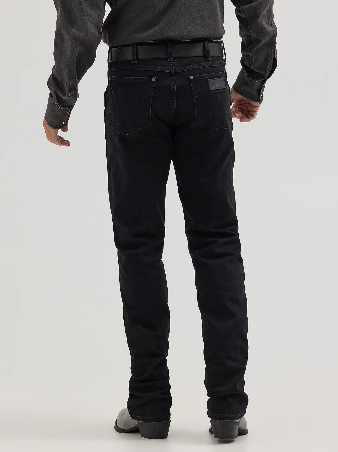 Wrangler Men's Black Retro Slim Straight Jeans