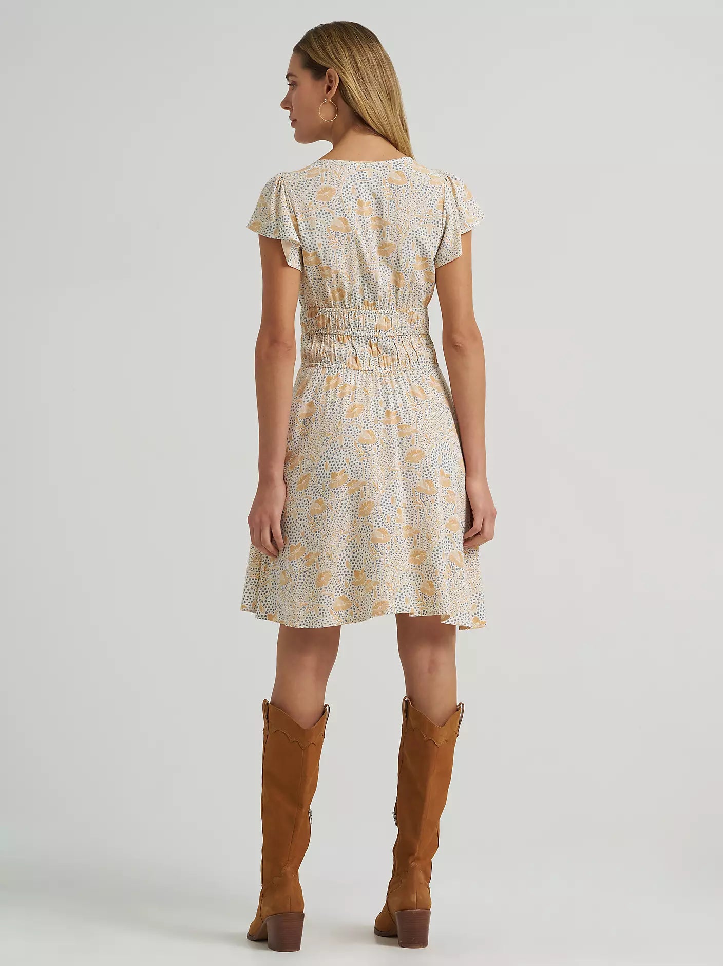 Wrangler Women's Cream Floral Dress