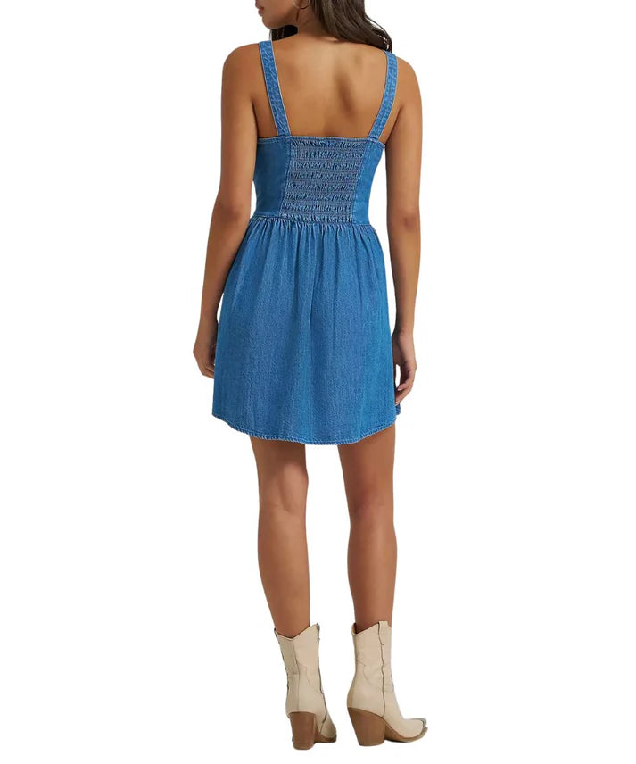 Wrangler Women's Princess Waist Denim Tank Dress
