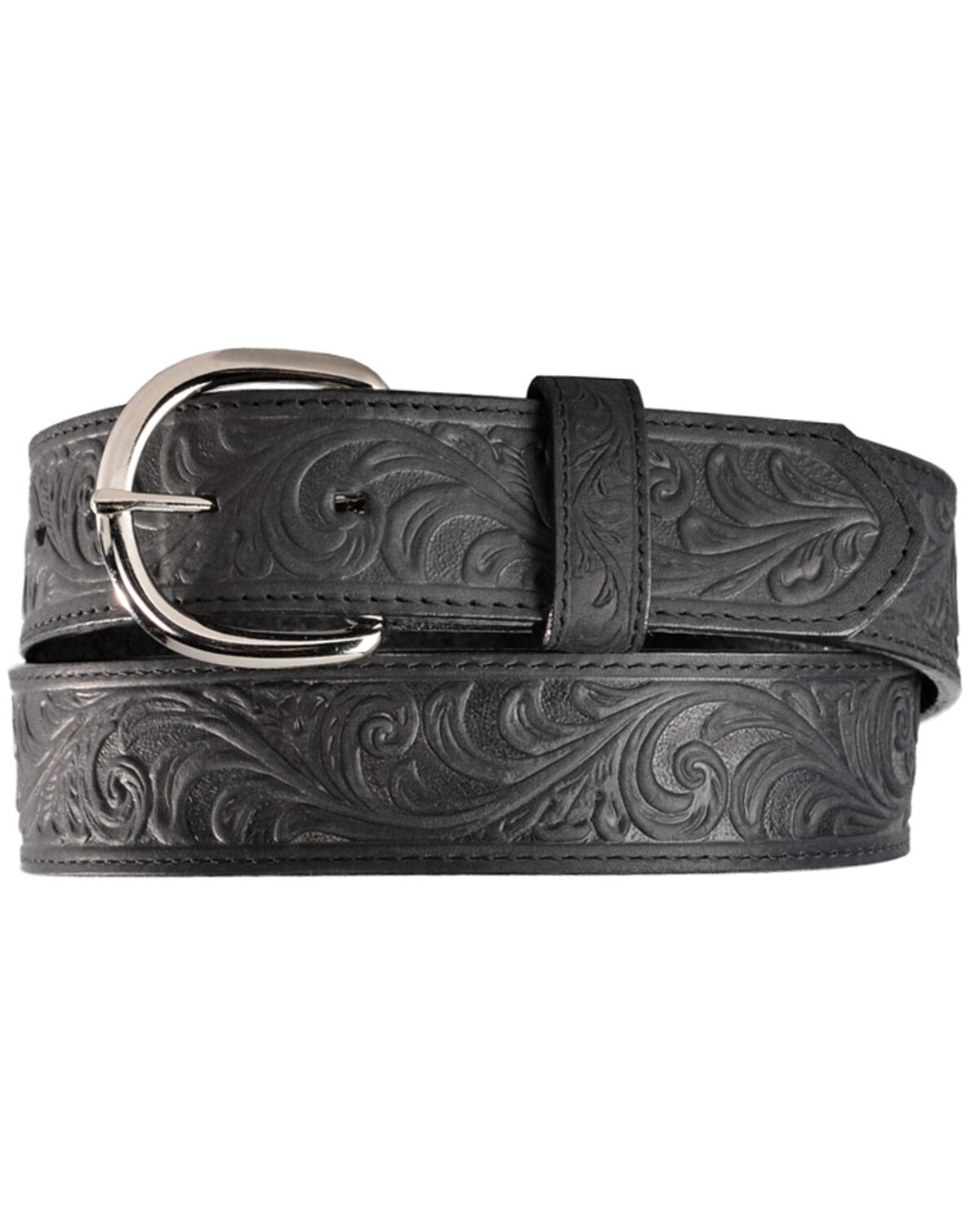 Justin Men's WESTERN SCROLL Belt