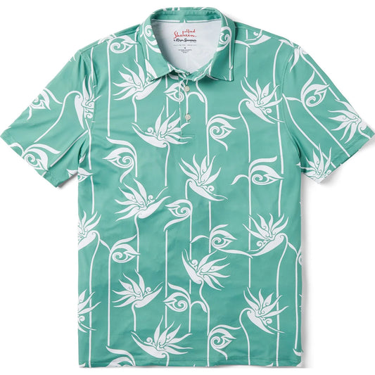 Reyn Spooner Green Personal Paradise PP Polo Shirt