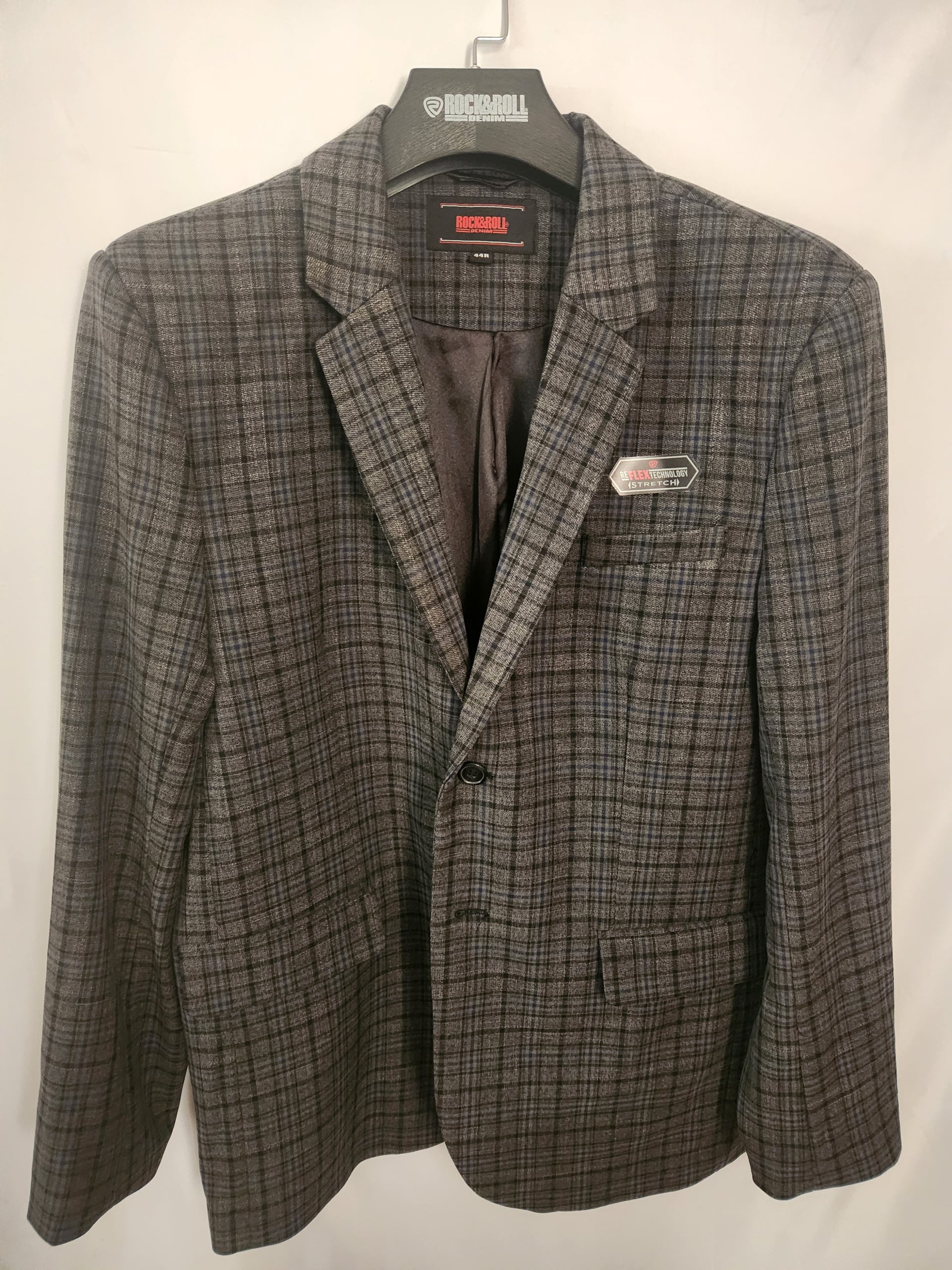 Rock & Roll Grey Plaid Sports Coat