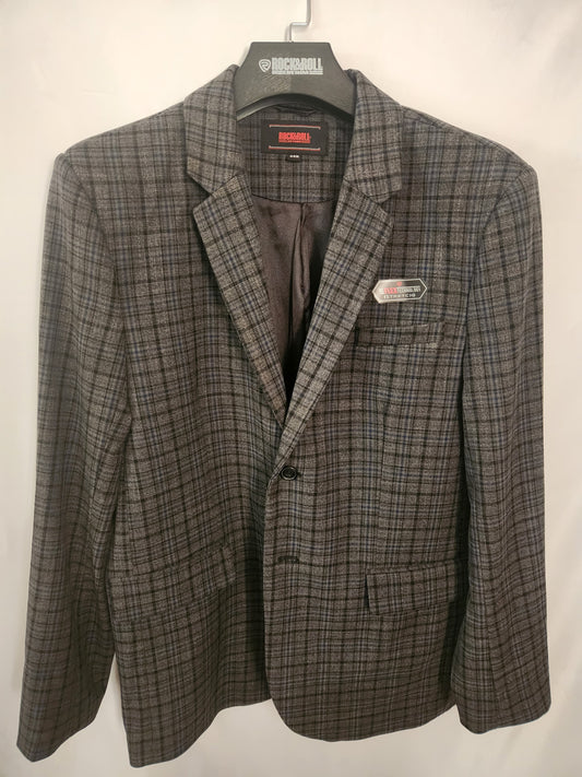 Rock & Roll Grey Plaid Sports Coat