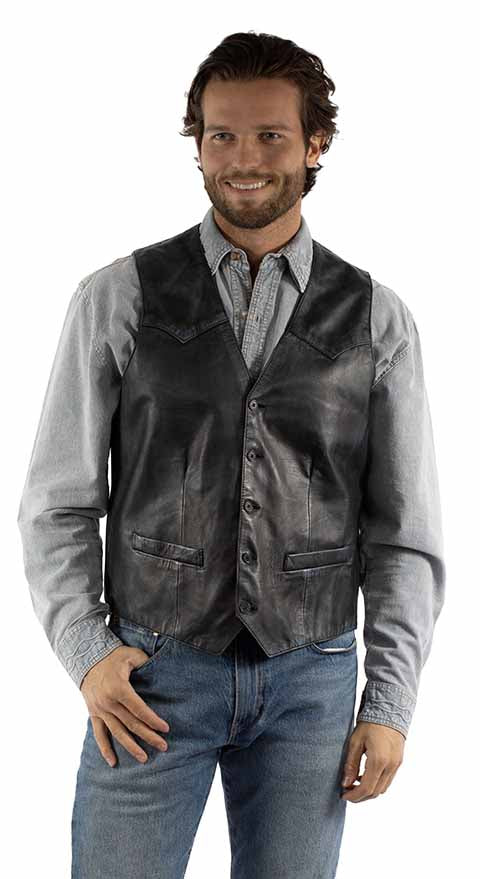 Scully Distressed Lamb Vest