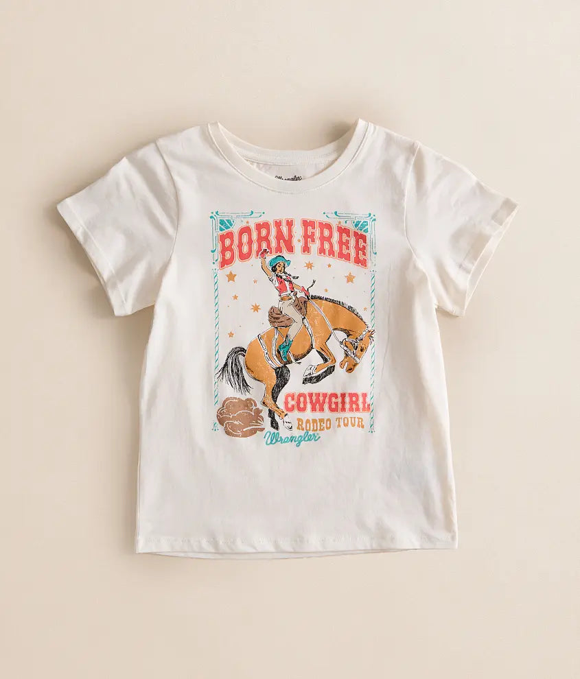 Wrangler Kid's White Born Free Tee Shirt