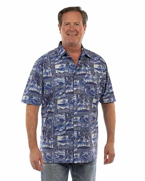 Scully Hawaiian Short Sleeve Button Up Shirt