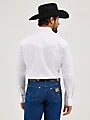 Wrangler Button-Up Long Sleeve Solid Twill Shirt