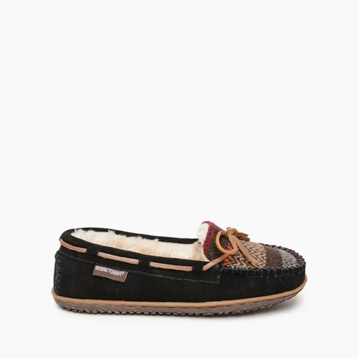 Minnetonka Women's Black Multi Tilia Slippers