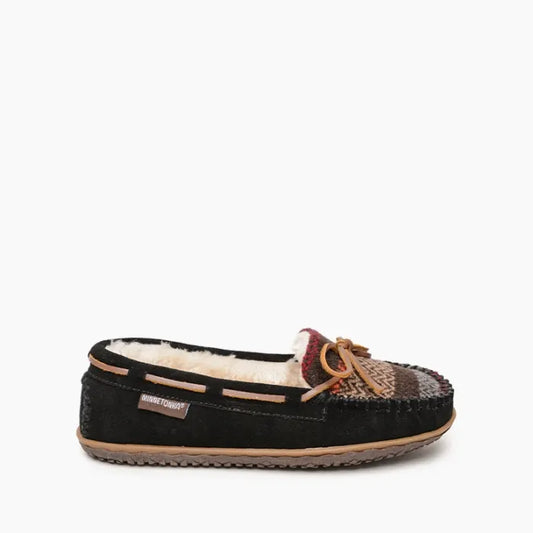 Minnetonka Women's Black Multi Tilia Slippers