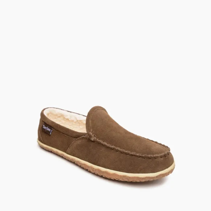 Minnetonka Men's Autumn Brown Tilden Pile Slipper