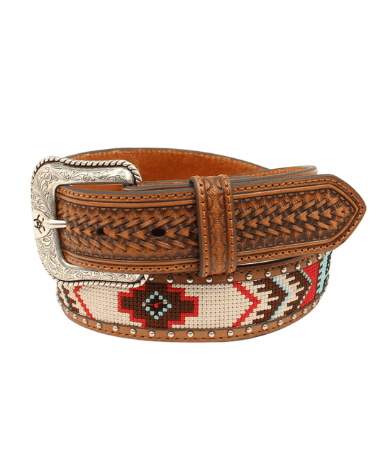Ariat Men's Multi-Colored Embossed Belt