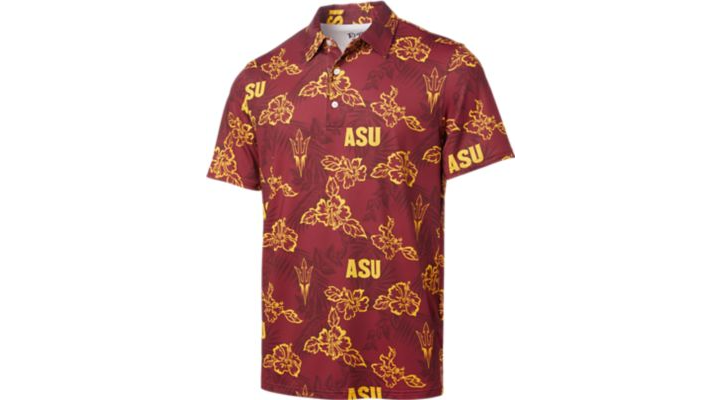 Reyn Spooner Maroon Arizona State Univers Pf. Polo Shirt