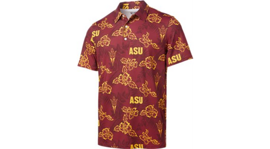 Reyn Spooner Maroon Arizona State Univers Pf. Polo Shirt