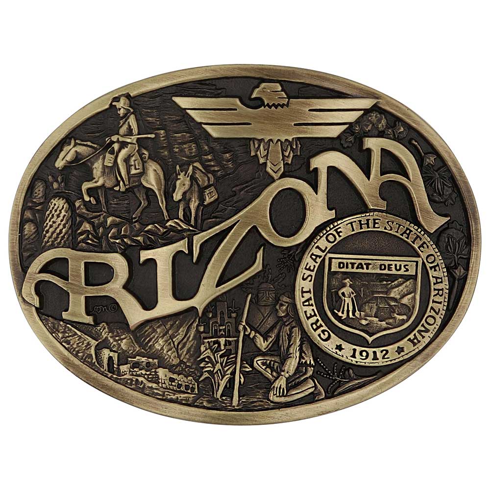 Montana Silversmith Attitude State Belt Buckles