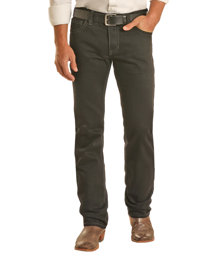 Rock & Roll Men's Black Revolver Jeans
