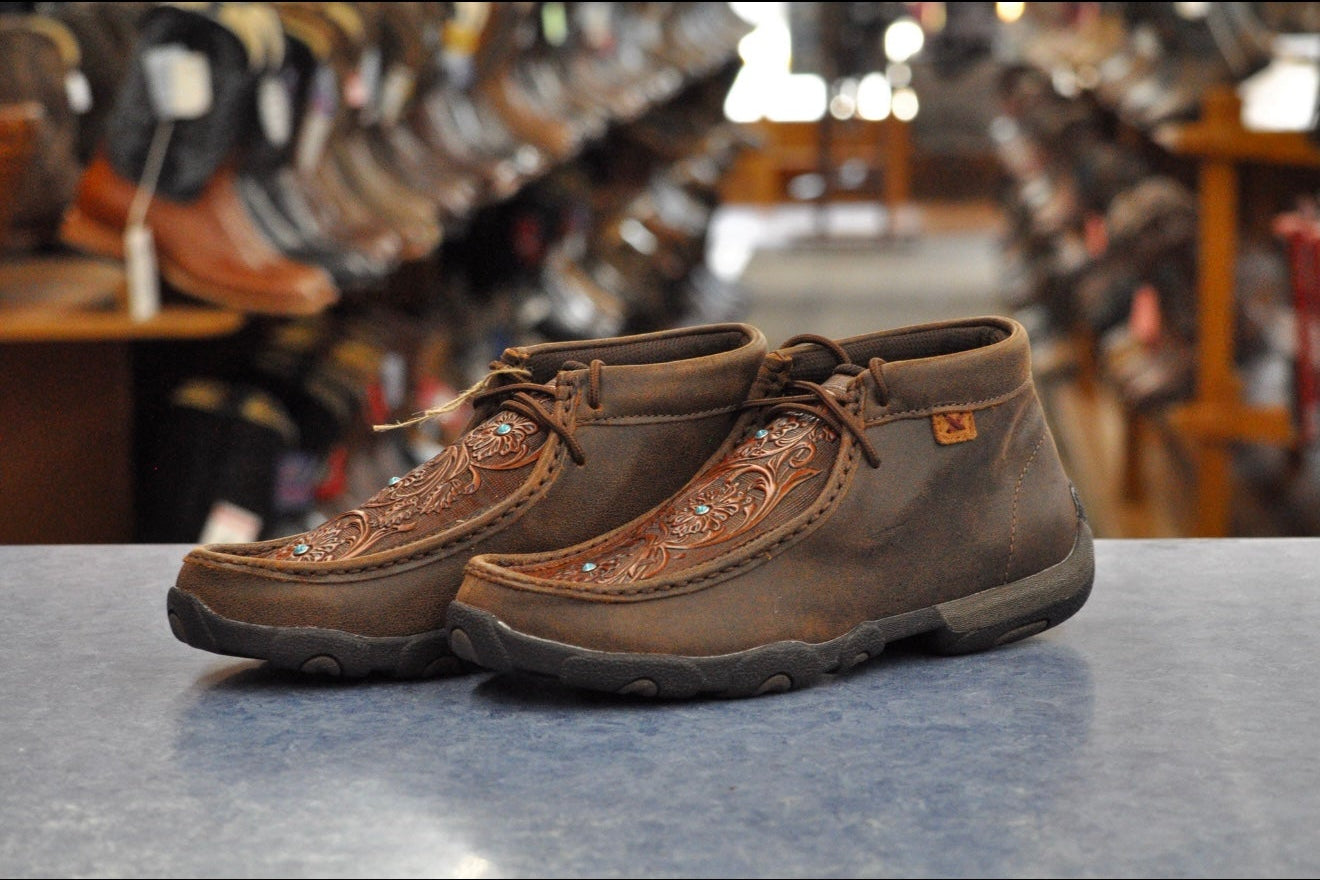 Brown / Tooled Flower Chukka