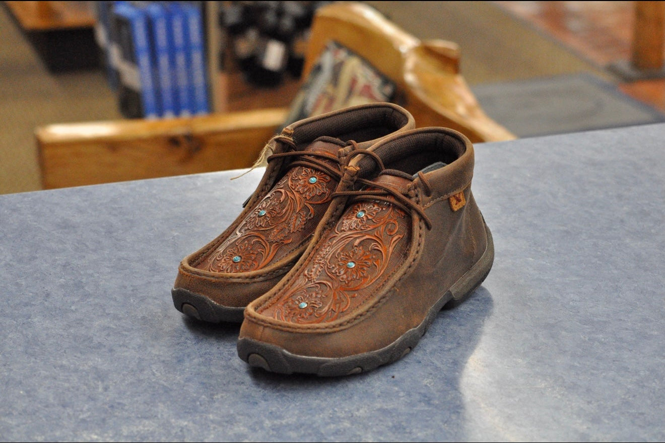 Brown / Tooled Flower Chukka