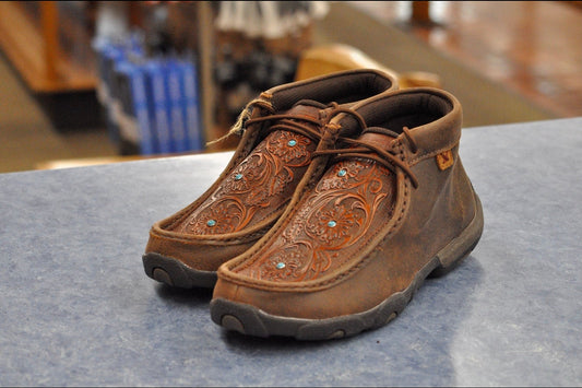 Brown / Tooled Flower Chukka