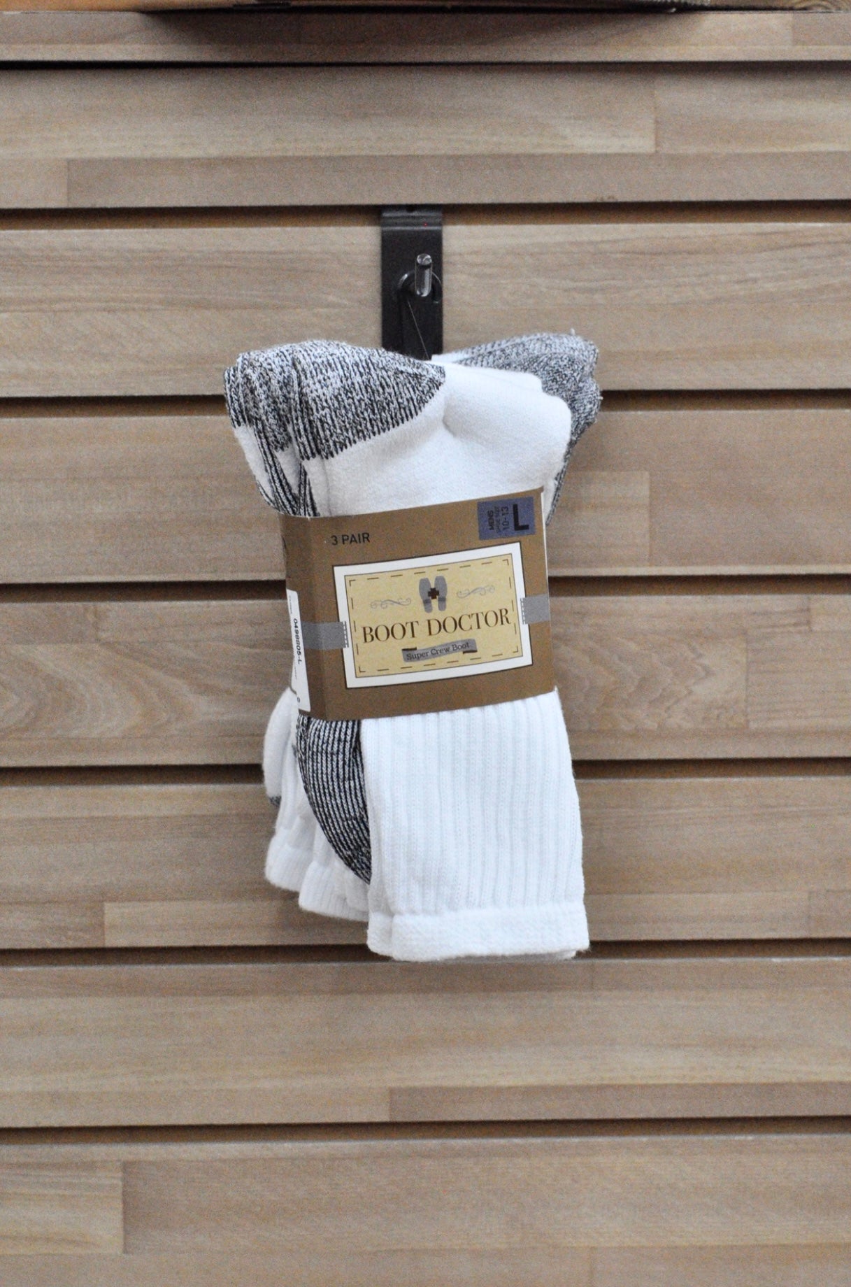 Super Crew 3 Pack White Socks