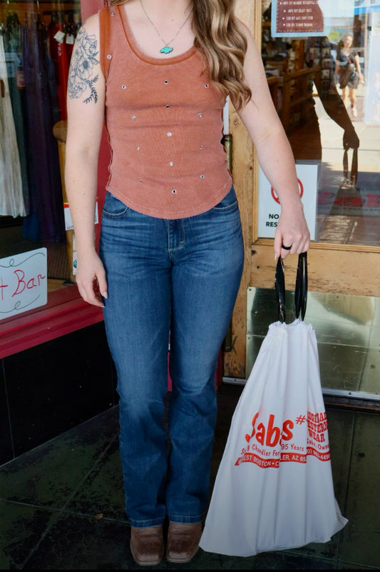 Eyelet Tank - Rust