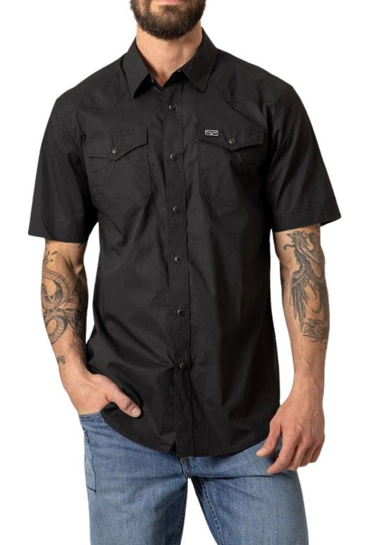 Kimes Black Rio Snap Short Sleeve Shirt