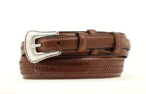 Nocona Men's Brown Top Hand Ranger Leather Belt