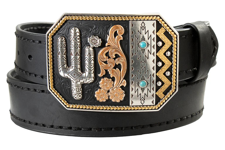 Nocona Black Cactus Belt