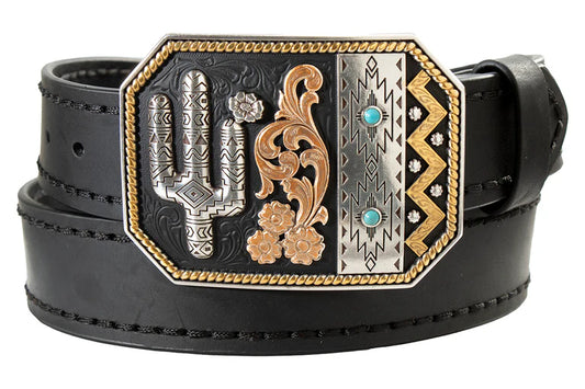Nocona Black Cactus Belt