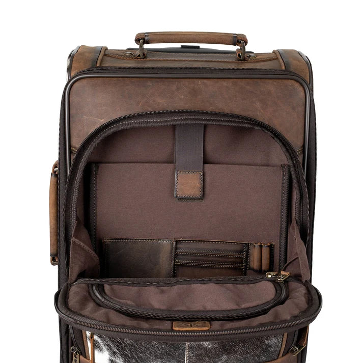 STS Cowhide Rolling Bag