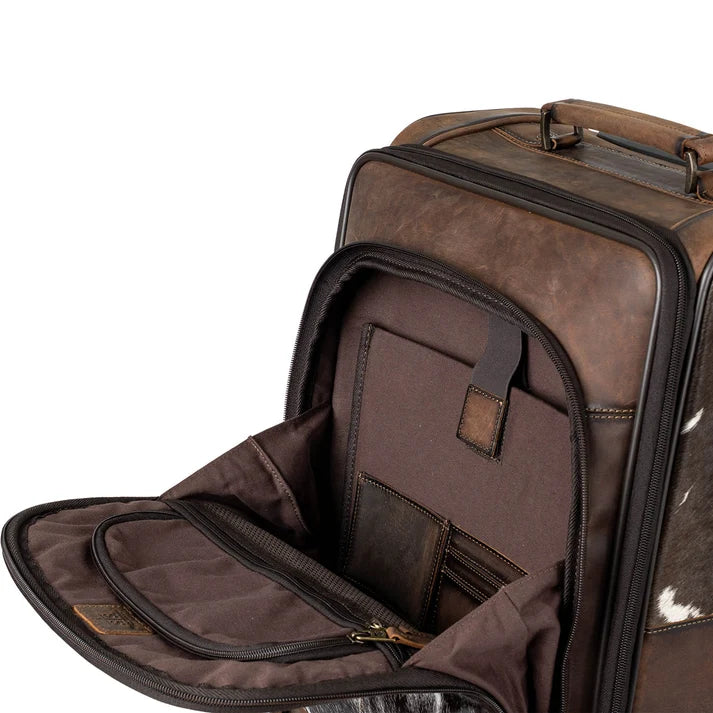 STS Cowhide Rolling Bag