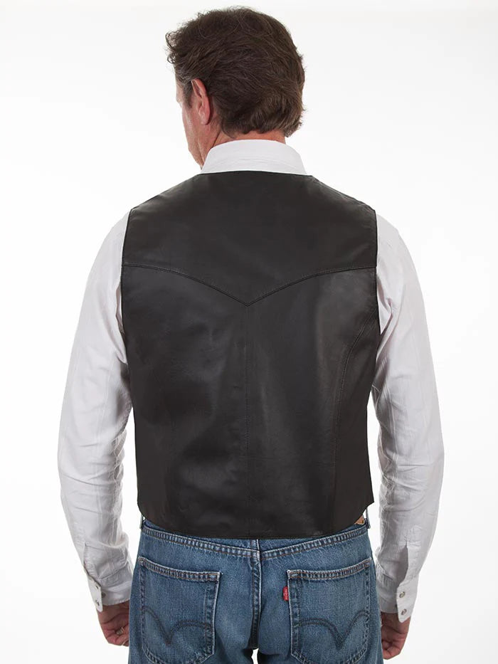 Scully Leather Western Yoke Vest