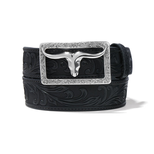 Tony Lama Black Stockyard Belt
