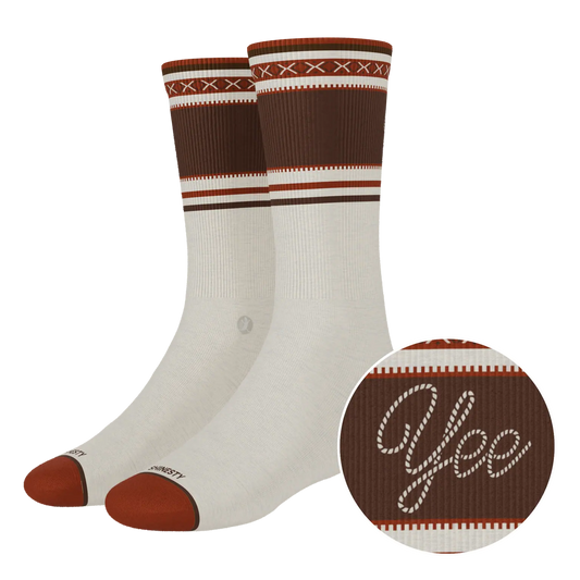 Men's Shinesty Crew Socks "The Yee Haw"