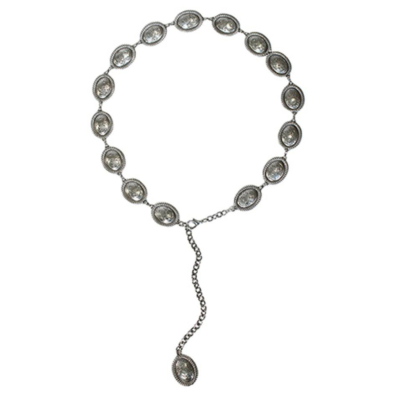 Angel Ranch Women's Oval Concho Floral Western Belt