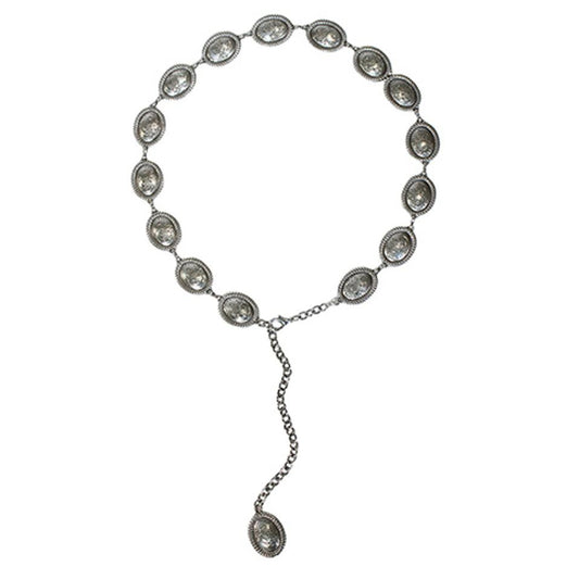 Angel Ranch Women's Oval Concho Floral Western Belt