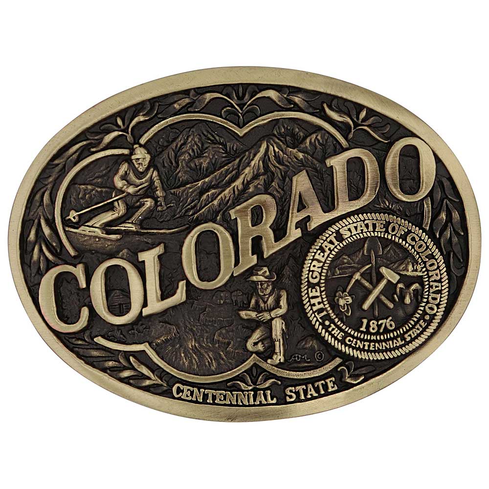 Montana Silversmith Attitude State Belt Buckles