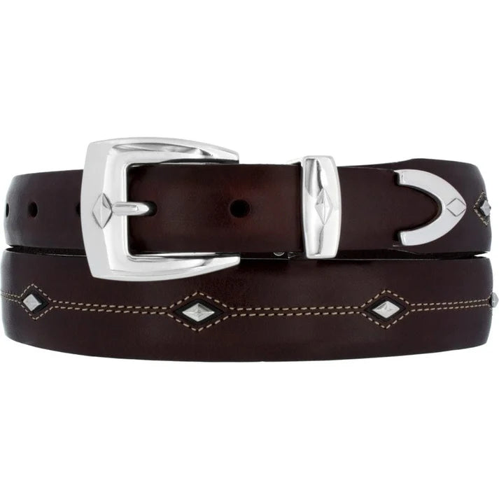 Brighton Men's DENVER DIAMOND BROWN Belt