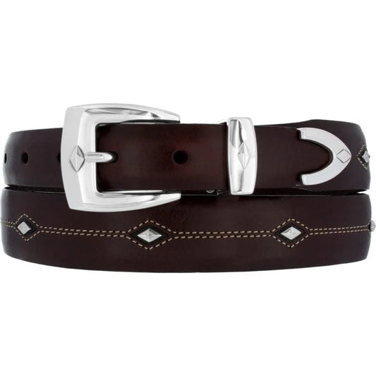 Brighton Men's DENVER DIAMOND BROWN Belt