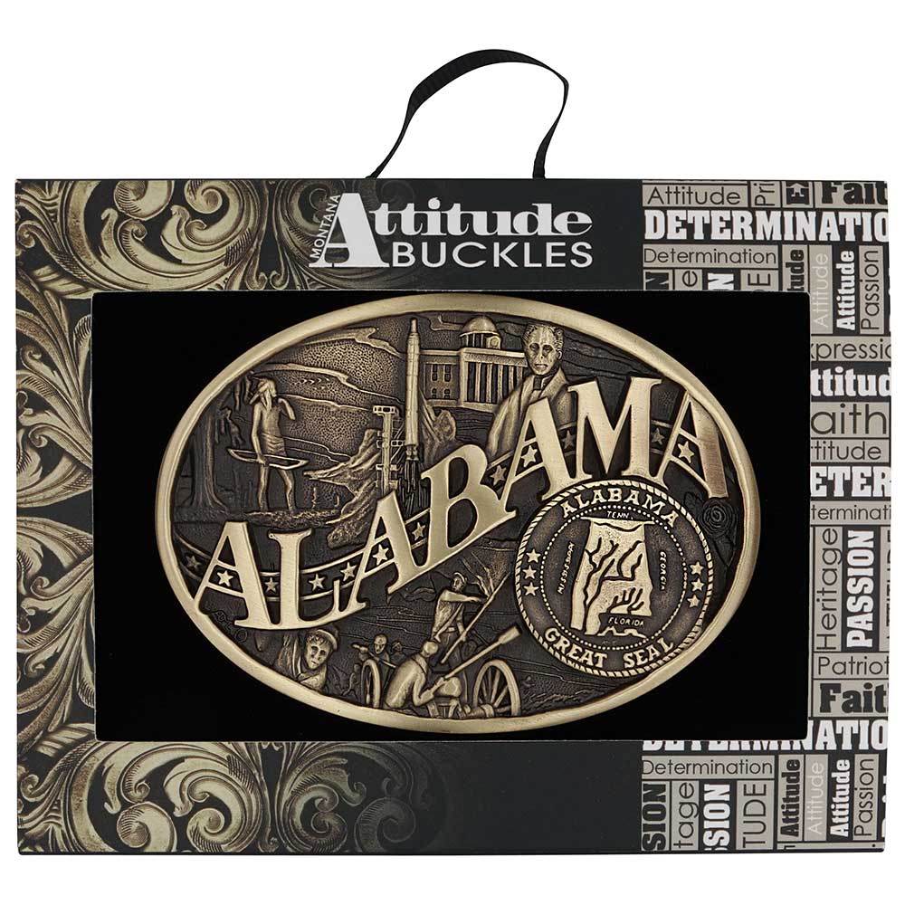 Montana Silversmith Attitude State Belt Buckles