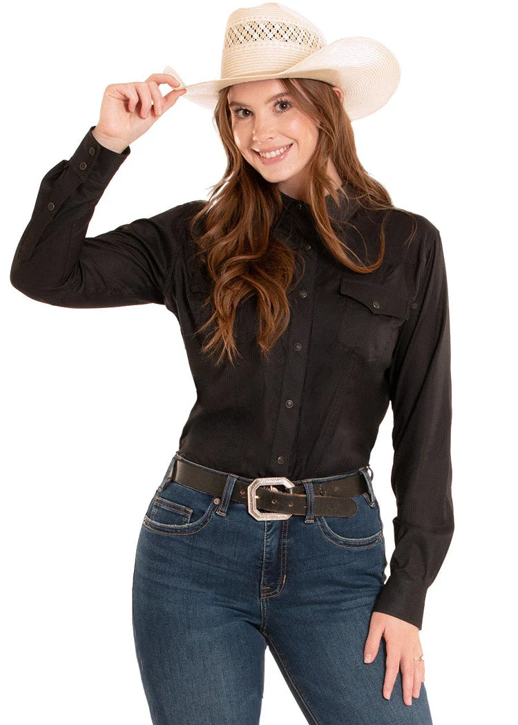 Rock & Roll Women's Tek Long Sleeve Ripstop Snap Shirt