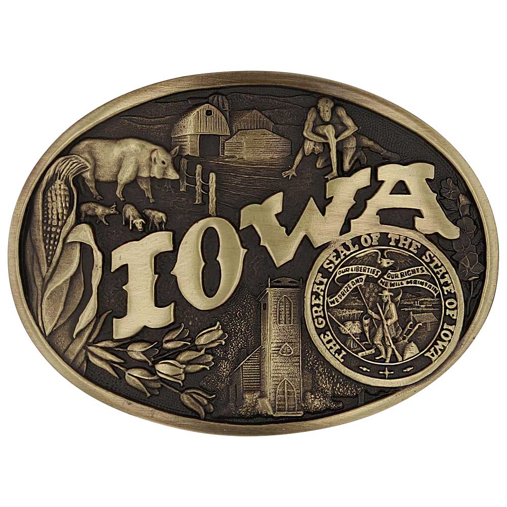 Montana Silversmith Attitude State Belt Buckles