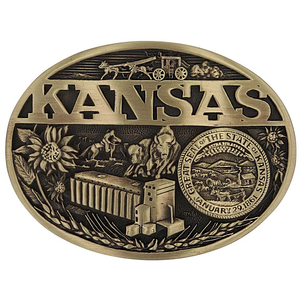 Montana Silversmith Attitude State Belt Buckles