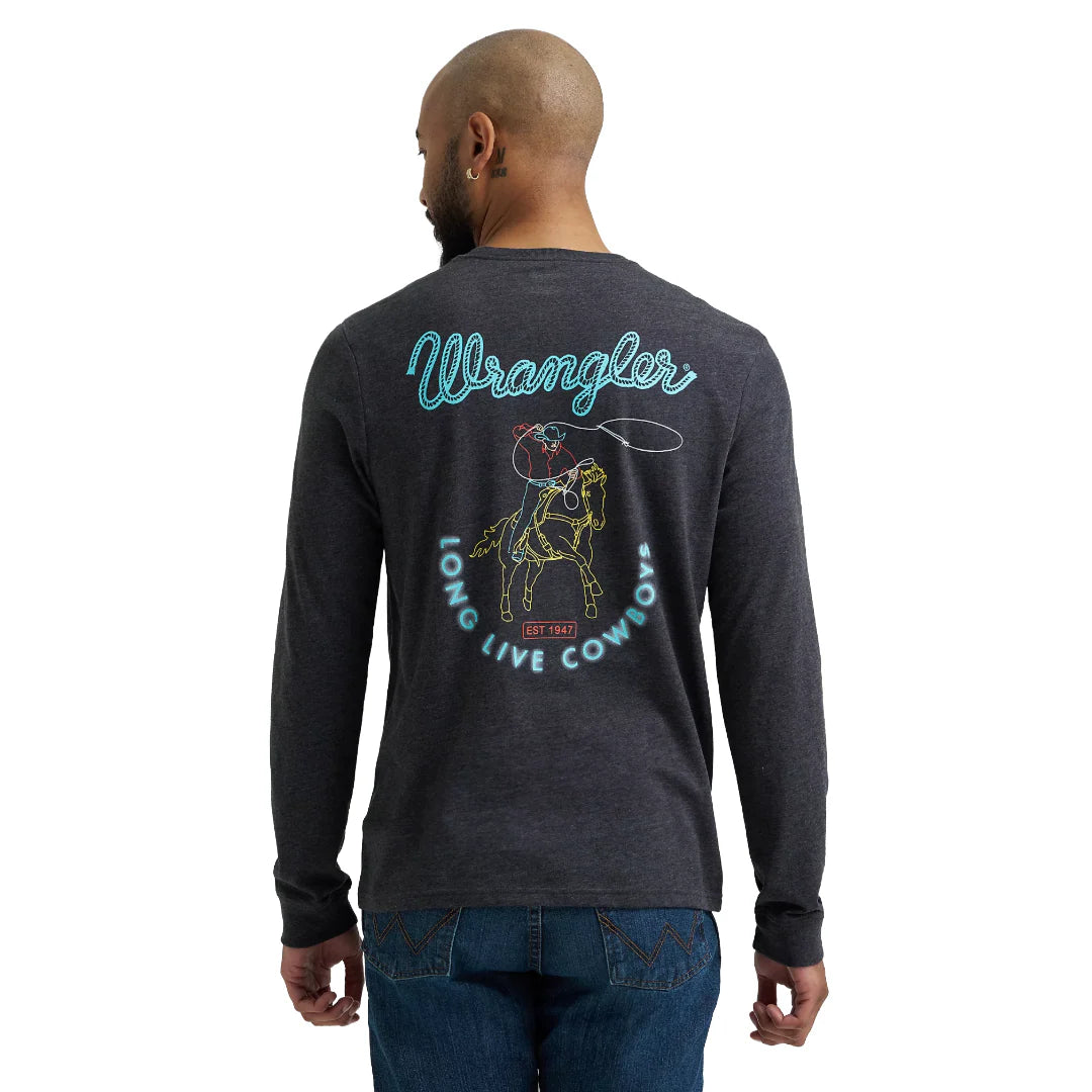 Wrangler Neon Cowboy Long Sleeve Tee