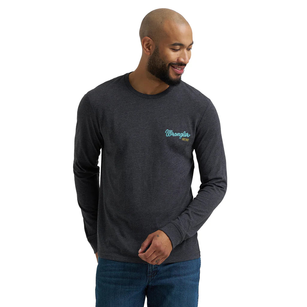 Wrangler Neon Cowboy Long Sleeve Tee